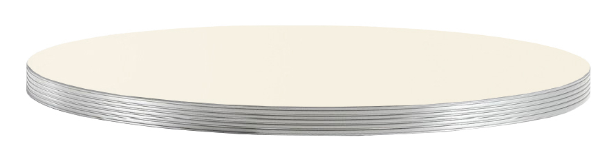 Столешница круглая Laminate Silver Edge