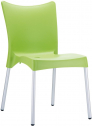 Стул пластиковый Siesta Contract Juliette алюминий, полипропилен светло-зеленый Фото 1