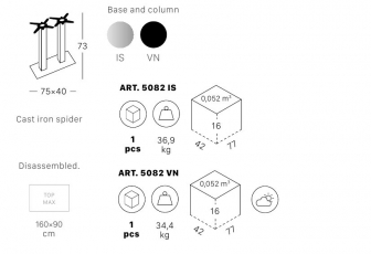 Подстолье двойное металлическое-thumbs-Фото3