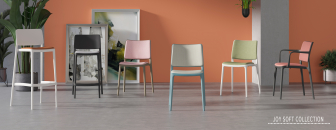 Кресло пластиковое с обивкой Joy-K Soft Seat & Back