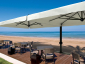 Зонт профессиональный двухкупольный 3.5х7 м Scolaro Alu Double Dark алюминий, акрил антрацит, слоновая кость Фото 1