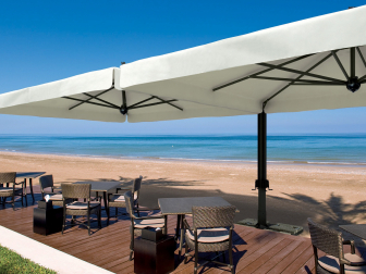 Зонт профессиональный двухкупольный 3.5х7 м-thumbs-Фото1