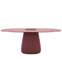 Стол обеденный ламинированный Qeeboo Cobble 190 полиэтилен, компакт-ламинат HPL индийский красный Фото 4