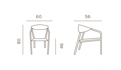 Кресло плетеное текстиленовое Grattoni Maui алюминий, роуп, текстилен тортора, шампанское Фото 2