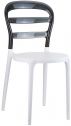 Стул пластиковый Siesta Contract Miss Bibi стеклопластик, поликарбонат белый, черный Фото 1