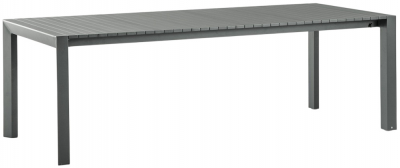 Стол металлический раздвижной Grattoni Stromboli алюминий антрацит Фото 1