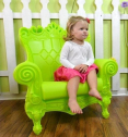 Кресло пластиковое детское SLIDE Little Queen Of Love Standard полиэтилен лаймовый зеленый Фото 5