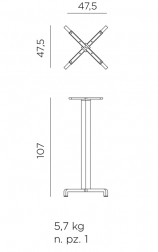 Подстолье металлическое барное-thumbs-Фото3