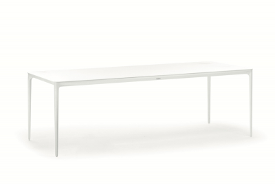 Стол обеденный металлический Grattoni Bahamas алюминий белый Фото 5