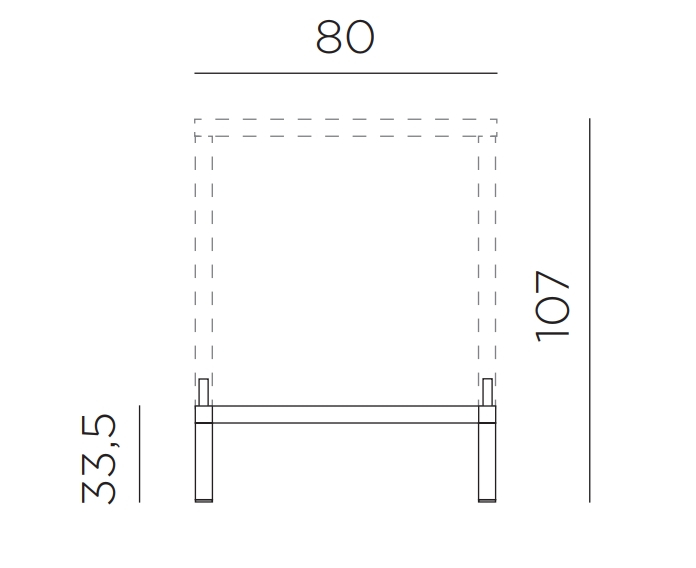 Комплект для увеличения высоты стола Kit Cube 80 High