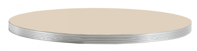 Столешница круглая Laminate Silver Edge