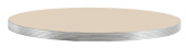 Столешница круглая PEDRALI Laminate Silver Edge ЛДСП, ABS-пластик темно-бежевый, серебристый Фото 1