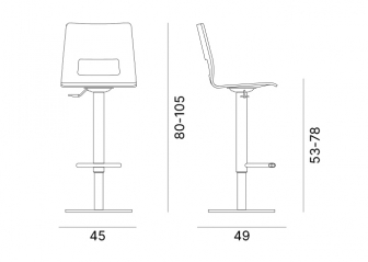 Стул деревянный барный-thumbs-Фото3