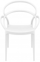 Кресло пластиковое Siesta Contract Mila стеклопластик белый Фото 5