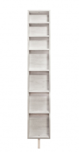 Поворотный зеркальный шкаф Shelf.On Зум Шелф Арт ЛДСП беленый дуб Фото 3