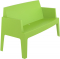 Диван пластиковый двухместный Siesta Contract Box Sofa полипропилен зеленый Фото 1