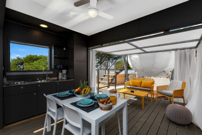 Комплект пластиковой мебели Nardi Net Relax стеклопластик горчичный Фото 26