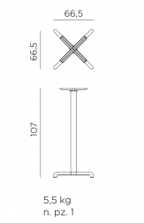 Подстолье металлическое барное-thumbs-Фото3