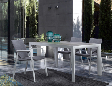 Кресло металлическое с обивкой Garden Relax Odeon алюминий, текстилен, олефин белый, серый Фото 8