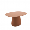 Стол обеденный ламинированный Qeeboo Cobble 135 полиэтилен, компакт-ламинат HPL терракотовый Фото 4