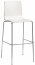 Стул барный пластиковый Scab Design Alice Barstool сталь, технополимер хром, лен Фото 1