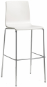 Стул барный пластиковый Scab Design Alice Barstool сталь, технополимер хром, лен Фото 1