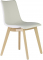 Стул с обивкой Scab Design Natural Zebra Pop бук, поликарбонат, искусственная кожа отбеленный бук, белый Фото 2