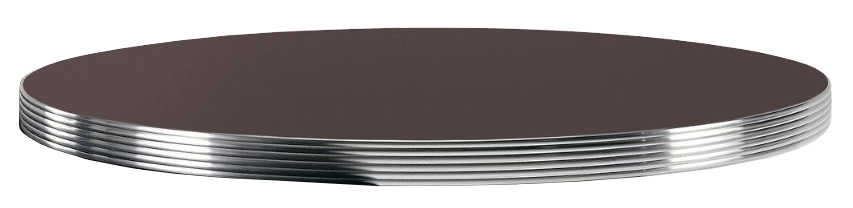 Столешница круглая Laminate Aluminium Edge
