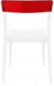 Стул пластиковый Siesta Contract Flash стеклопластик, поликарбонат белый, красный Фото 8