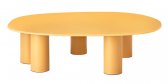 Столик ламинированный кофейный Scab Design Hyppo алюминий, компакт-ламинат HPL охра Фото 4