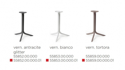 Подстолье металлическое Nardi Break алюминий антрацит Фото 3