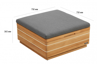 Пуф деревянный с подушкой-thumbs-Фото3