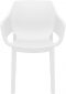 Кресло пластиковое Siesta Contract Dora стеклопластик, полипропилен белый Фото 8