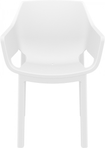 Кресло пластиковое Siesta Contract Dora стеклопластик, полипропилен белый Фото 8