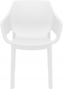 Кресло пластиковое Siesta Contract Dora стеклопластик, полипропилен белый Фото 8
