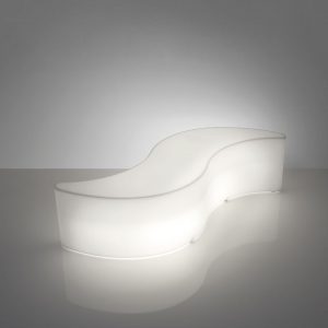 Скамья пластиковая светящаяся SLIDE Wave Lighting полиэтилен белый Фото 3