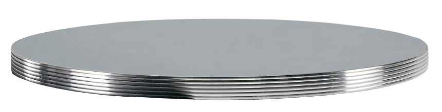 Столешница круглая Laminate Aluminium Edge