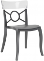 Стул пластиковый PAPATYA Opera-S стеклопластик, поликарбонат антрацит, прозрачный Фото 1