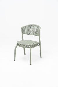 Стул плетеный RosaDesign Bonnie алюминий, роуп пустынный микс Фото 3