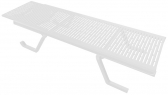 Шезлонг металлический Gaber Doge сталь, алюминий, технополимер белый Фото 6