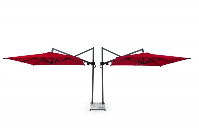 Зонт профессиональный двухкупольный 7.5х3 м THEUMBRELA SEMSIYE EVI Banana Plus Double алюминий, акрил Фото 29