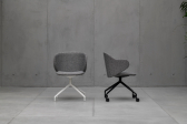 Кресло офисное с обивкой Kristalia Dua алюминий, ткань Фото 7