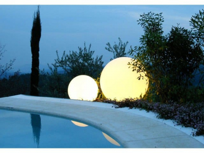 Светильник пластиковый Шар 30 SLIDE Globo Lighting LED полиэтилен белый Фото 6