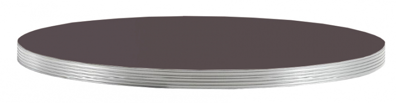Столешница круглая Laminate Silver Edge