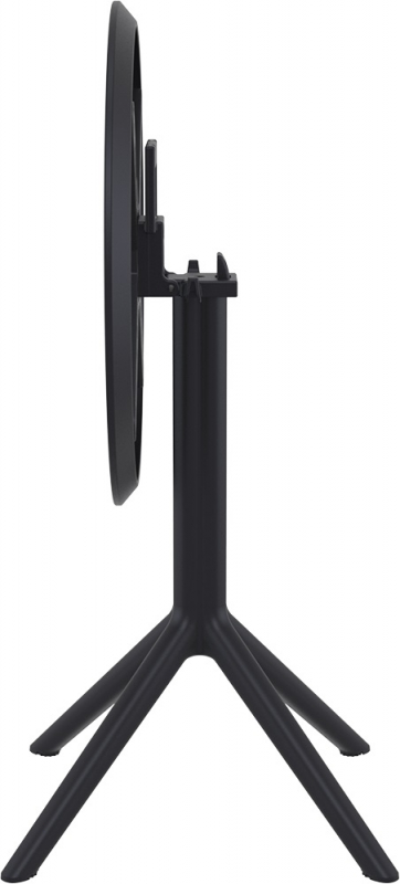 Стол пластиковый складной Sky Folding Table Ø60, черный, Ø600х740 мм