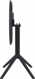 Стол пластиковый складной Sky Folding Table Ø60, черный, Ø600х740 мм