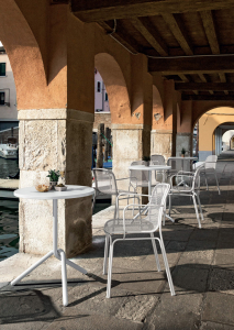 Кресло металлическое Colos Villa 2 нержавеющая сталь Фото 6