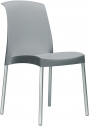 Стул пластиковый Scab Design Jenny анодированный алюминий, технополимер светло-серый Фото 1