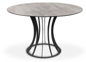 Стол ламинированный обеденный PAPATYA Onix Round сталь, компакт-ламинат HPL Фото 13