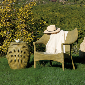 Кресло лаунж плетеное JANUS et Cie Amari алюминий, искусственный ротанг дымчатый Фото 18
